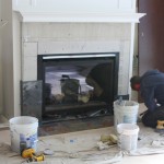 Great Room Fire Place Tile Install